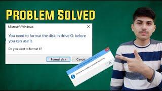How To Fix You need to format the disk drive Before You Can use it | Windows was Unable To Format