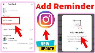 Instagram New Update Add Reminder Events 2022 | Add Reminder Events New Feature