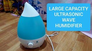 Large Capacity ULTRASONIC WAVE HUMIDIFIER Unboxing & Tutorial - item bought from Shopee | Blue Water