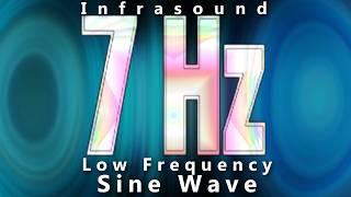 7 Hz Sine Wave Infrared Bass Sub Sonic Subwoofer Test - You Can't Hear