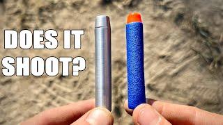 Shooting the longest bullet ever made (3 foot long NERF dart)