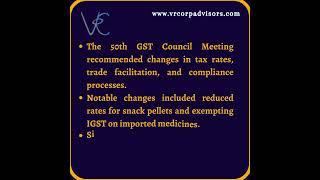 Highlights from GST Meeting