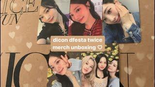 unboxing twice dahyun dfesta dicon special photobook + photocards & deco merch