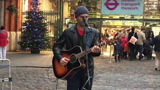 Sting, Shape of my heart (Alonso Cunha cover) - busking in the streets of London, UK