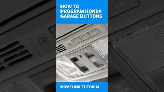 How to Program Your Garage Using Honda Home Link - Honda CR-V Garage Door Opener Tutorial Homelink