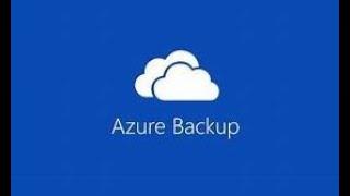 Backup VMs using Azure backup