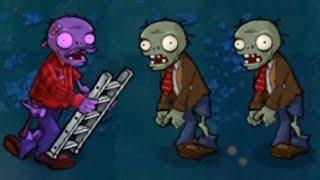 1 Ladder Zombie vs 2 Normal Zombies Fight // Plants vs Zombies