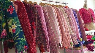 My Collection of Handmade Pink & Red Chanel-Style Tweed Jackets