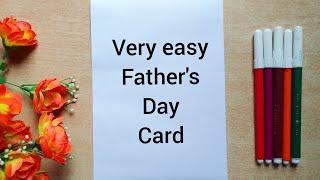 How to Make Father's Day Card || Beautiful Father's Day Card Making Ideas || Happy Father's Day Card