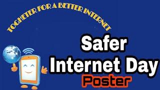 SAFER INTERNET DAY POSTER/INTERNET SAFETY POSTER/E-SAFETY POSTER/INTERNET SAFETY PRECAUTIONS DRAWING