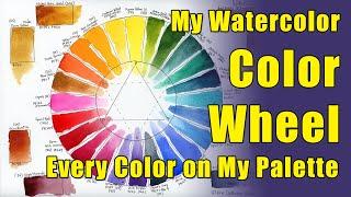 My Watercolor Color Wheel: Every Color on My Quiller Palette