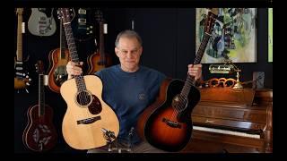 A Pair of 2007 Santa Cruz OM/PW Guitars - Indian Rosewood and Mahogany Comparison