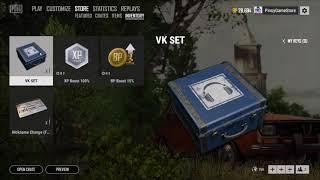 Unboxing VK Set in PUBG