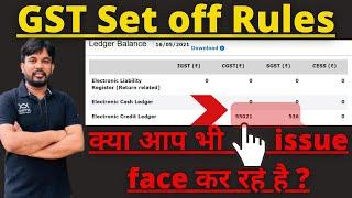 GST Setoff rules | How to set off GST input with output |