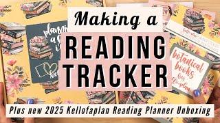 Making a Reading Tracker + New 2025 Kellofaplan Reading Planner, Stickers & Paper Flip Through!