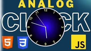 How to Create Analog Clock using HTML CSS and JavaScript