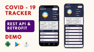 Covid tracker app android studio| Covid tracker app using REST API & Retrofit in android studio java