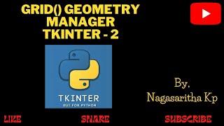 T_6 : grid() rowspan and columnspan in Geometry Manager in Tkinter