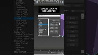Create a Custom Modifier List in 3ds max 2024 | 3ds max tips & tricks@zna_studio #3dsmax #shorts