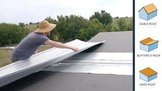 DIY Tiny House Butterfly Roof Construction