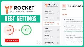  Wp Rocket Settings 2024  | Wp Rocket Best Settings ️ | Wp Rocket WordPress Plugin Best Settings 
