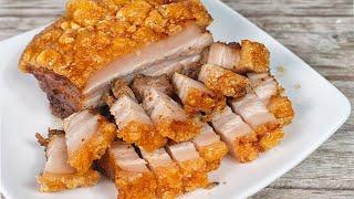 How to Make CRISPY ROAST PORK BELLY! SHOCKINGLY EASY RECIPE!