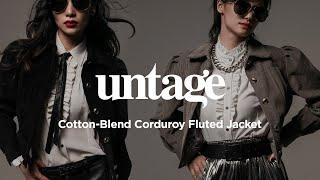 언티지 코튼 블렌드 코듀로이 자켓 / UNTAGE Cotton-Blend Corduroy Fluted Jacket