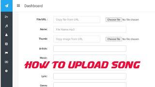 how to upload song in php autoindex site | php site me song kaise upload kare