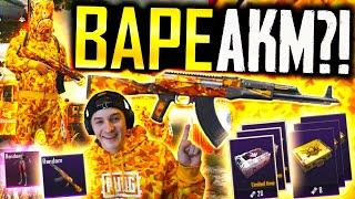 NEW AKM SKIN IS... BAPE?! (Insane LUCK)