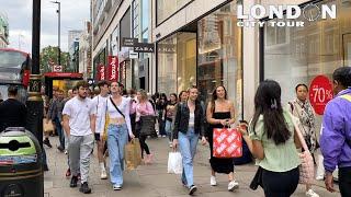 LONDON CITY TOUR | Central London Walk - Oxford Street 2023 | London Street Walk 4K