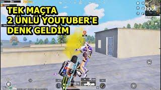 TEK MAÇTA 2 ÜNLÜ YOUTUBERE DENK GELDİM ! BU MAÇ KAÇMAZ SOLO SQUAD PUBG MOBİLE