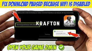 Bgmi Download Paused Because Wifi Is Disabled 2024 | Bgmi Obb Service Running Problem 2024