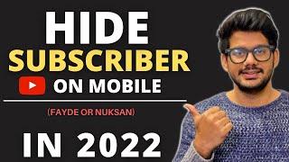 How To Hide Subscribers On Youtube (2022) | Subscribers Hide Kaise Kare In Mobile