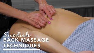 How I do Swedish Back Massage Therapy