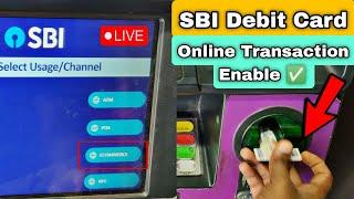 How to Activate SBI Debit for Online Transaction | Enable ecommerce online transaction on SBI Card
