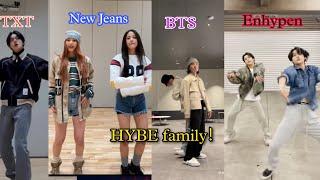 HYBE family run bts challenge , BTS, Txt, seventeen, enhypen etc.. #bts #runbts