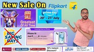 Flipkart Goat Sale 2024 Big saving days sale Amazon Prime day