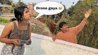 Shivam se chhupa ke drone udaa diya  ab land kaise karu