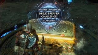 God of War Ragnarok Shield Breaker Challenge Final Muspelheim Trial Hyperion Grapple Cheese Strategy