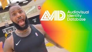 Lebron James scream if you love the Audiovisual Identity Database