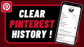 Pinterest App: How to Clear Pinterest History | Delete All Watch History on Pinterest