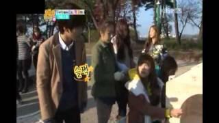 111203 infinite getting excited after seeing apink