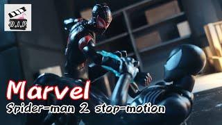 Marvel's Spider Man 2 Peter Vs Miles |Stop-Motion Animation|