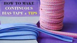 How To Make Continuous Bias Tape | Great Tips To Make Bias Binding | Thuy Sewing