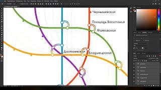 Metro Map in Photoshop