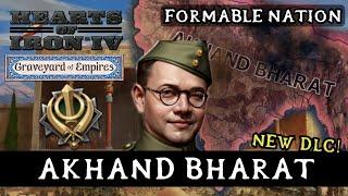 Akhand Bharat as India - Hearts of Iron 4: Graveyard Of Empires Formable Nation