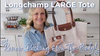 LONGCHAMP | Large Le Pliage Tote Review, Packing & On-The-Body! | GatorMOM