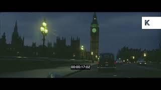 1970s, 1980s Driving over Westminster Bridge at Night, HD from 35mm | Kinolibrary