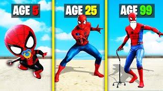 Surviving 99 Years As SPIDERMAN in GTA 5!