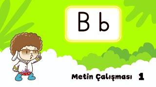 #yenimüfredat B  sesi metin çalışması 1